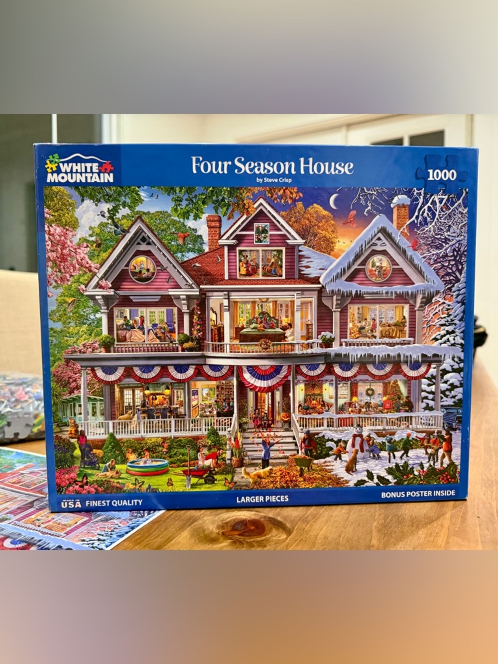 White Mountain Four Season House - 1000 piece Puzzle